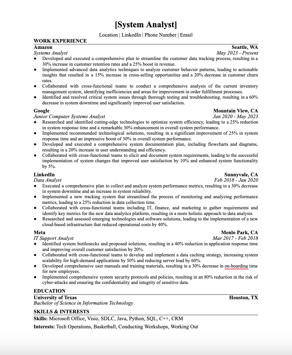 Free Downloadable Resume Templates at Wonsulting